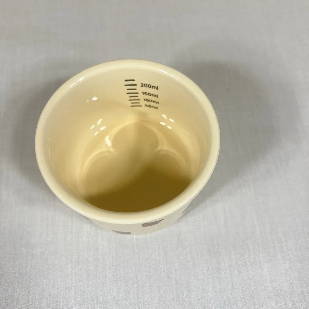 Cute Teddy Bear Ceramic Baby Food Bowl w Silicone Lid 200ml BPA Free